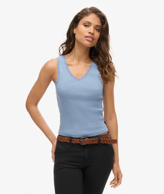 Top z koronkową lamówką z serii Athletic Essentials Top z koronkową lamówką z serii Athletic Essentials