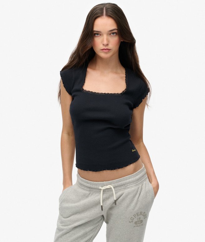 Top z okrągłym dekoltem z serii Athletic Essentials Top z okrągłym dekoltem z serii Athletic Essentials