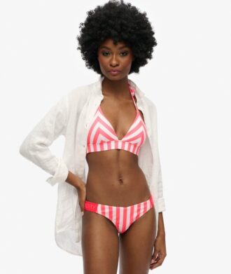 Trójkątny top bikini w paski Trójkątny top bikini w paski