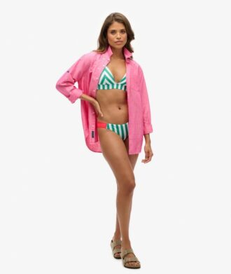 Trójkątny top bikini w paski Trójkątny top bikini w paski