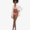 Trójkątny top bikini w paski Trójkątny top bikini w paski