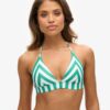 Trójkątny top bikini w paski Trójkątny top bikini w paski