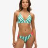 Trójkątny top bikini w paski Trójkątny top bikini w paski
