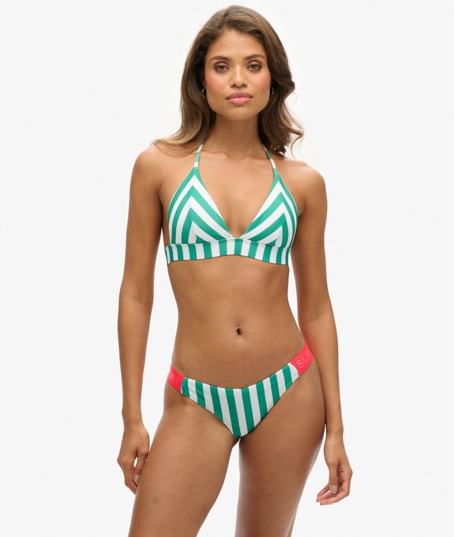 Trójkątny top bikini w paski Trójkątny top bikini w paski