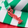 Trójkątny top bikini w paski Trójkątny top bikini w paski
