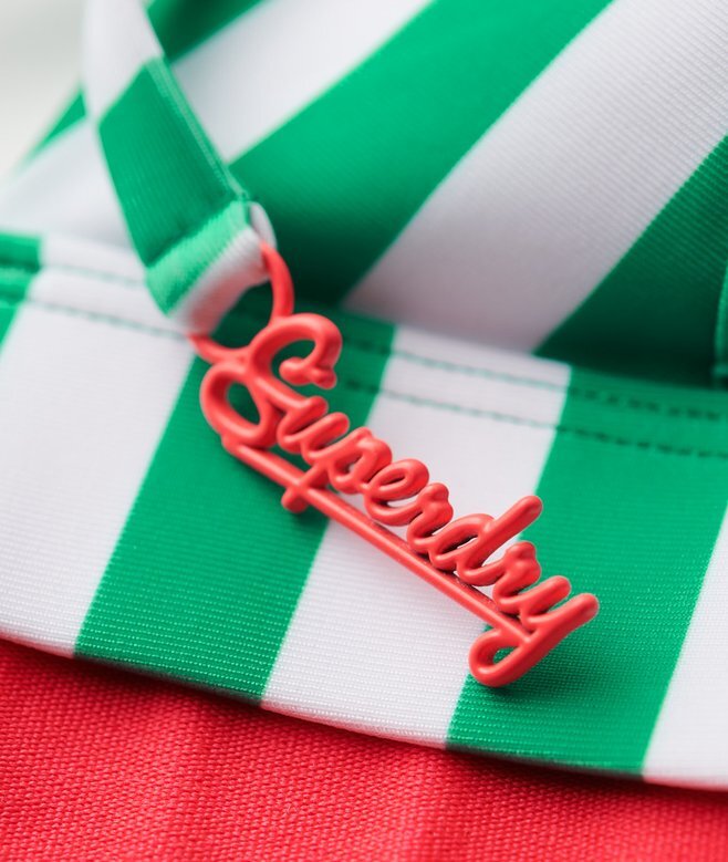 Trójkątny top bikini w paski Trójkątny top bikini w paski