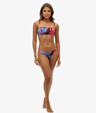 Tropikalny stanik bikini typu bandeau