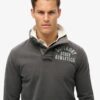 Vintage Athletic Half Button Bluza