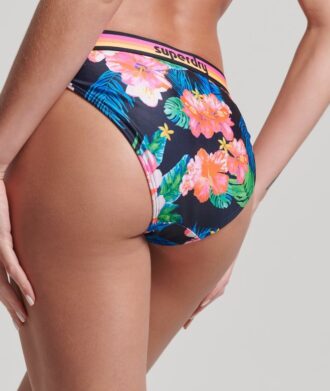 Vintage bikini z recyklingu z logo w stylu Vintage