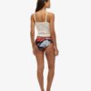 Vintage bikini z recyklingu z logo w stylu Vintage