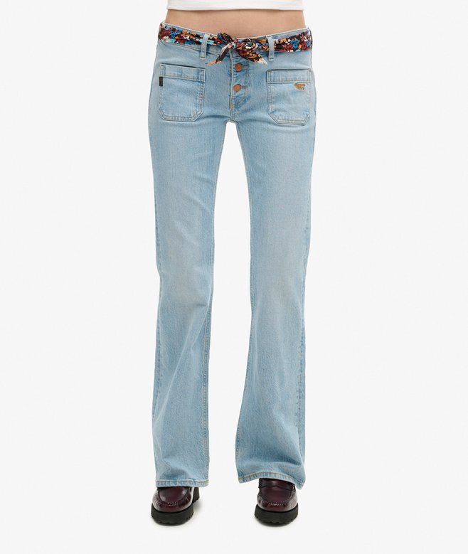 Vintage Organic Cotton Low Rise Slim Flare Jeans Vintage Organic Cotton Low Rise Slim Flare Jeans
