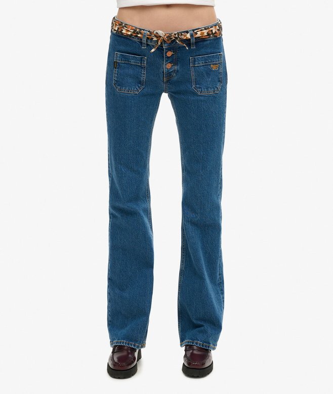 Vintage Organic Cotton Low Rise Slim Flare Jeans Vintage Organic Cotton Low Rise Slim Flare Jeans