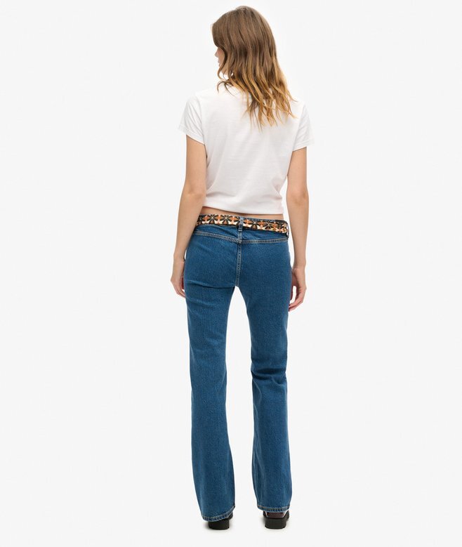 Vintage Organic Cotton Low Rise Slim Flare Jeans Vintage Organic Cotton Low Rise Slim Flare Jeans