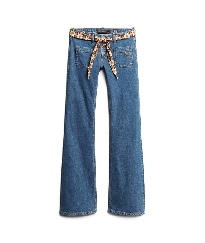 Vintage Organic Cotton Low Rise Slim Flare Jeans Vintage Organic Cotton Low Rise Slim Flare Jeans