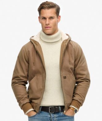 Vintage’owa kurtka hooded bomberka