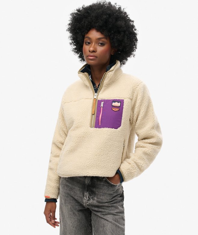 Vintage Retro Half Zip Fleece Jumper Vintage Retro Half Zip Fleece Jumper