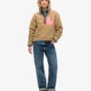 Vintage Retro Half Zip Fleece Jumper Vintage Retro Half Zip Fleece Jumper