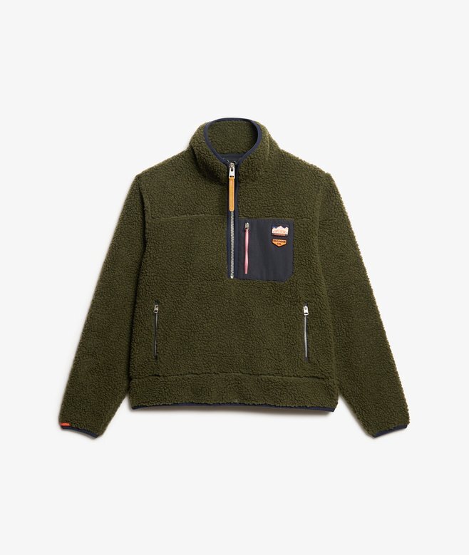 Vintage Retro Half Zip Fleece Jumper Vintage Retro Half Zip Fleece Jumper