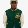 Wełniana kurtka bomberka w stylu varsity Wełniana kurtka bomberka w stylu varsity