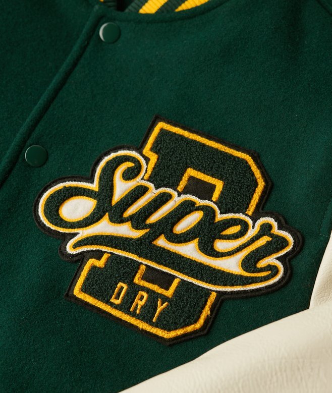 Wełniana kurtka bomberka w stylu varsity Wełniana kurtka bomberka w stylu varsity
