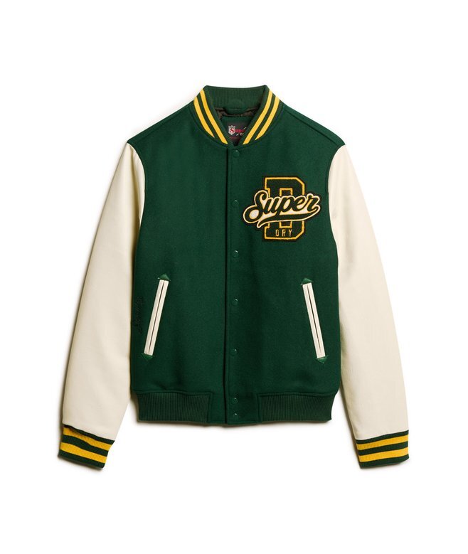 Wełniana kurtka bomberka w stylu varsity Wełniana kurtka bomberka w stylu varsity