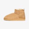 Zamszowe mini botki Sherpa