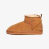 Zamszowe mini botki Sherpa